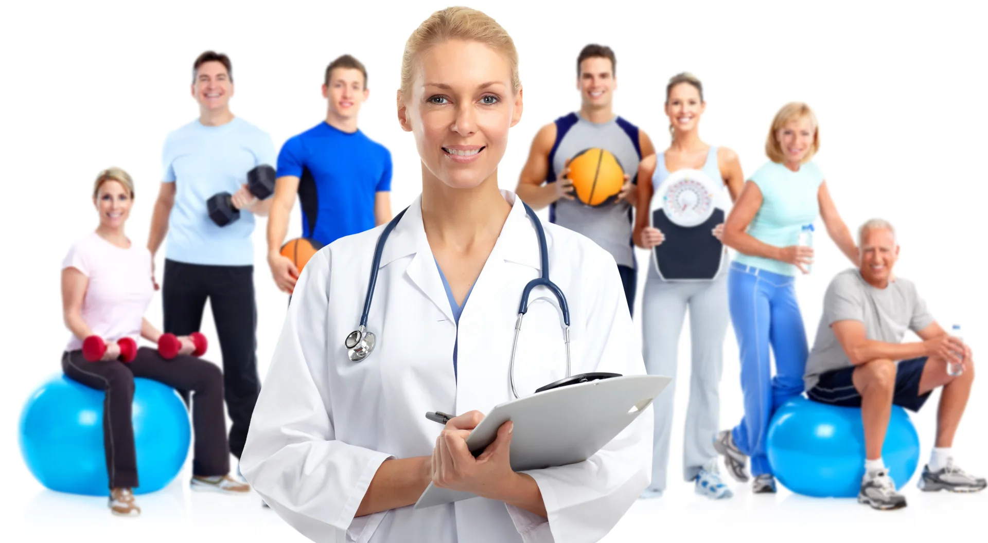 Fitness training illustration